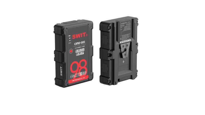 Swit CIMO-98S, 98Wh USB-C Slim Cine V-mount Battery Swit CIMO-98S, 98Wh USB-C Slim Cine V-mount Battery